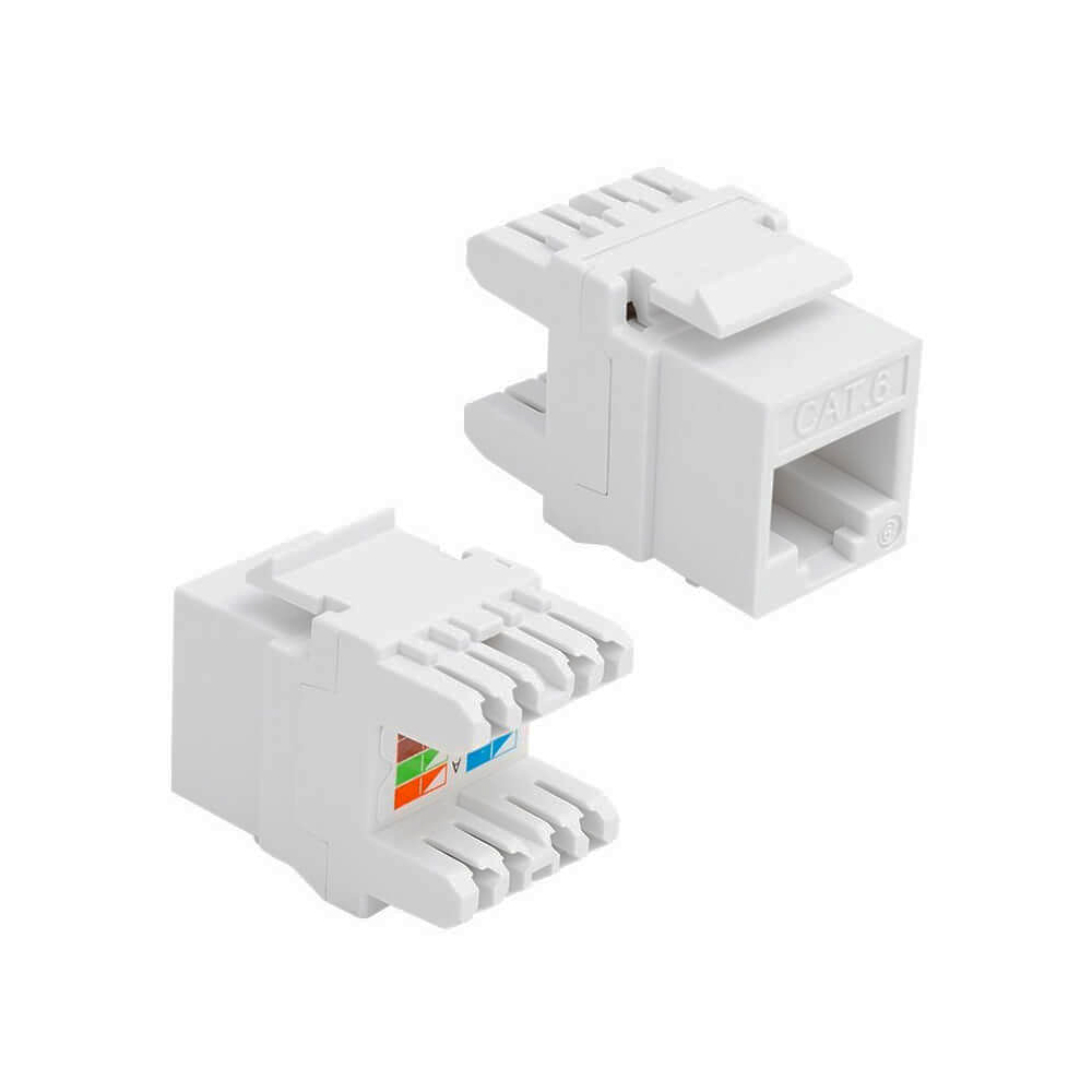 RJ45 Cat6 UTP 180 Derece Keystone Jack - 1 Adet