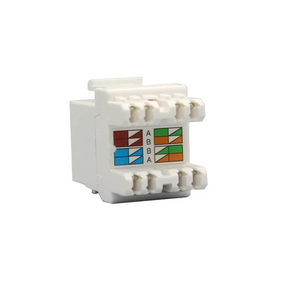 RJ45 Cat6 UTP 180 Derece Keystone Jack - 1 Adet