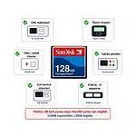 128 Mb Cf Compact Flash Hafıza Kartı - Sandisk