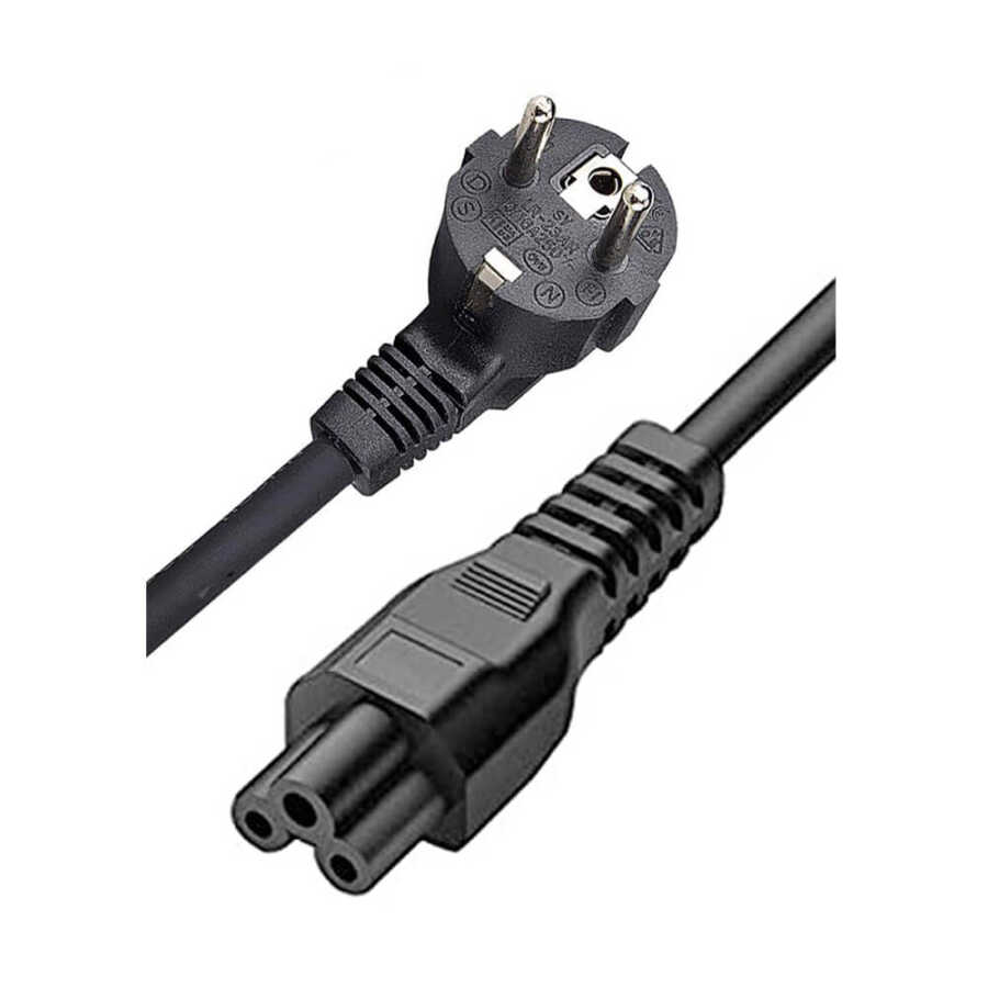 Yonca Power Kablosu - 3*1.5mm Bakır Kablo - Notebook Laptop Adaptör Güç Kablosu - 1.8mt