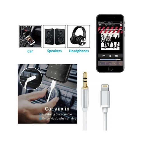 Apple Iphone Ipad Lightning To 3.5Mm Ses Çevirici Aux Kablo 1M