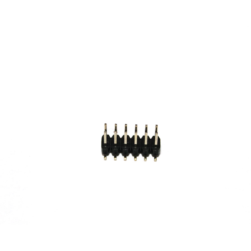 2 Pin 2x6 6.6mm 2.00mm Erkek - Erkek header Altın Kaplama SMT Tip