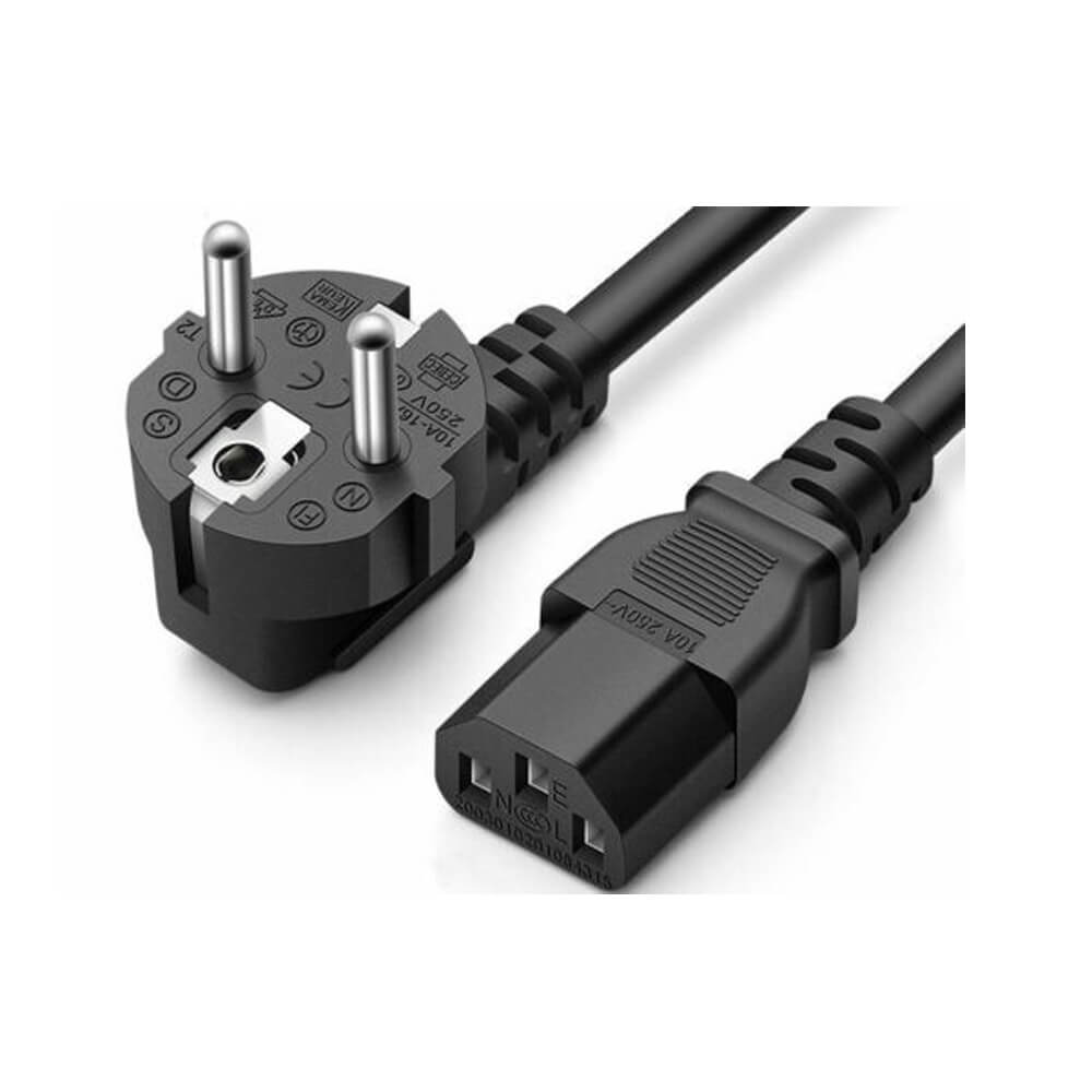 C13 Power Kablo Kasa Monitör Ekran Power Güç Kablosu - 1 mt