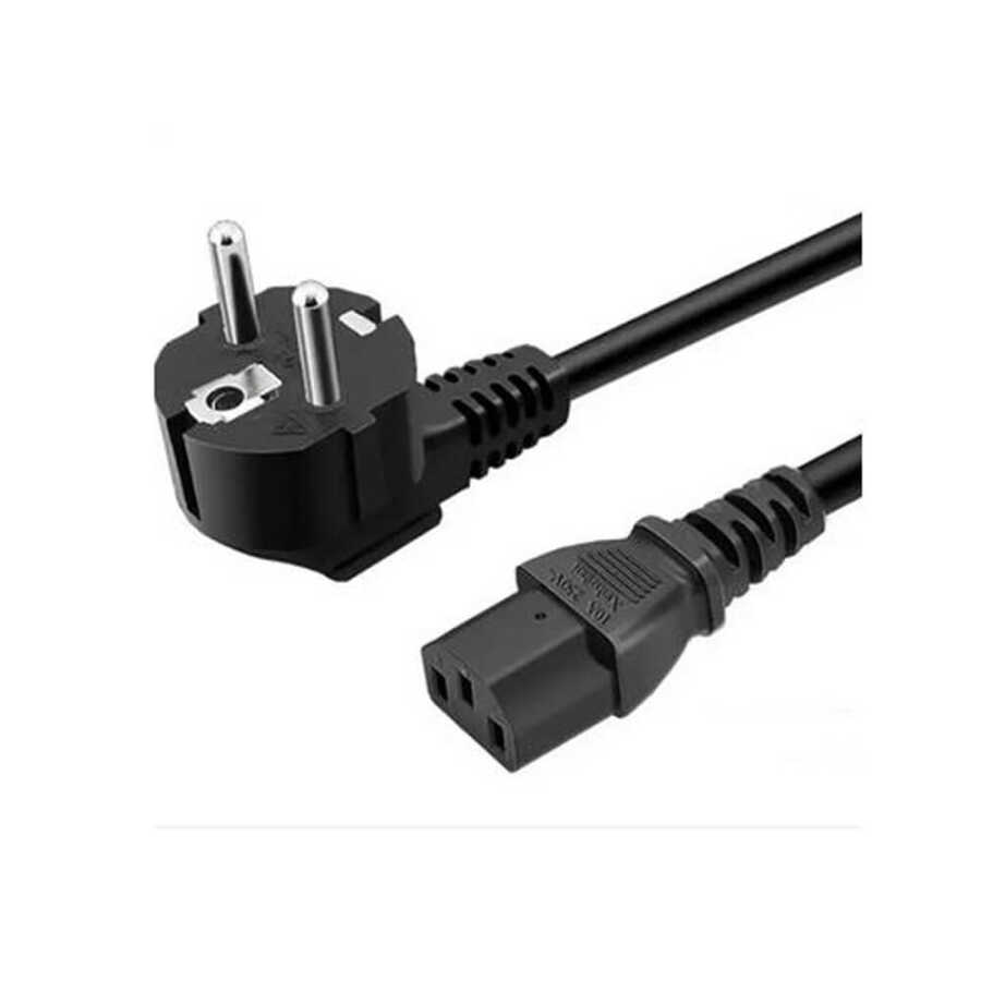 C13 Power Kablosu - Kasa Monitör Ekran Power Güç Kablosu - Standart Power Kablosu - 0.5m