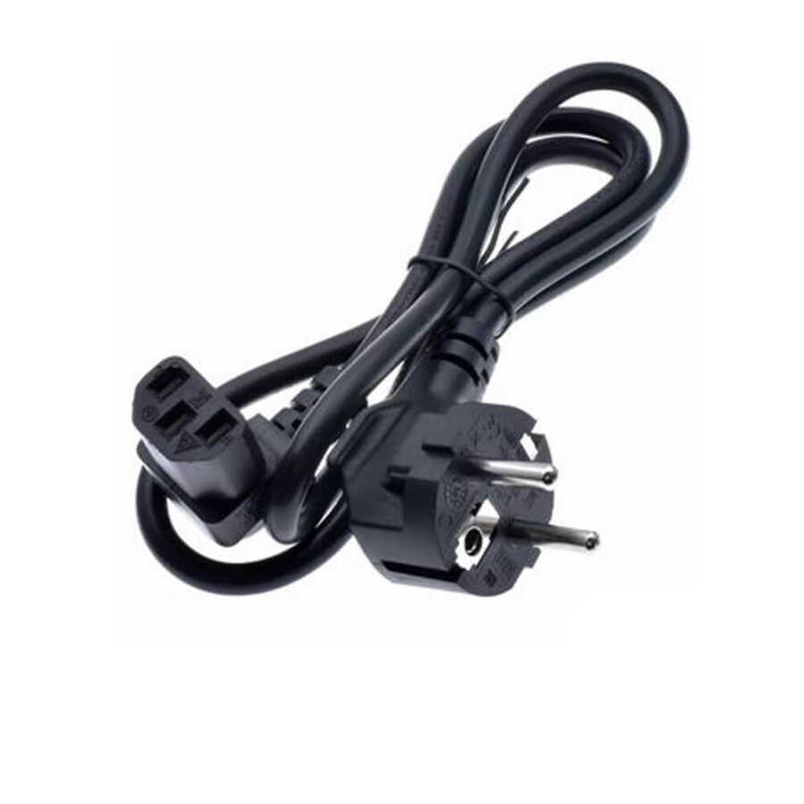 C13 Power Kablo - 90 Derece L Uç - Dik Açılı - Standart Power Kablosu - 1.8 mt - XG1