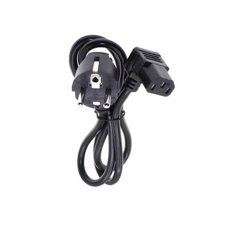 C13 Power Kablo - 90 Derece L Uç - Dik Açılı - Standart Power Kablosu - 1.8 mt - XG1