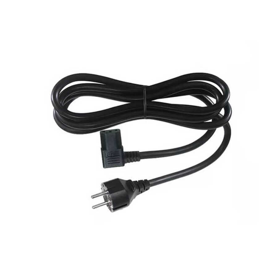 C13 Power Güç Kablosu - 90 Derece L Tip Sağ Açılı - Standart Power Kablosu - 1.8 mt