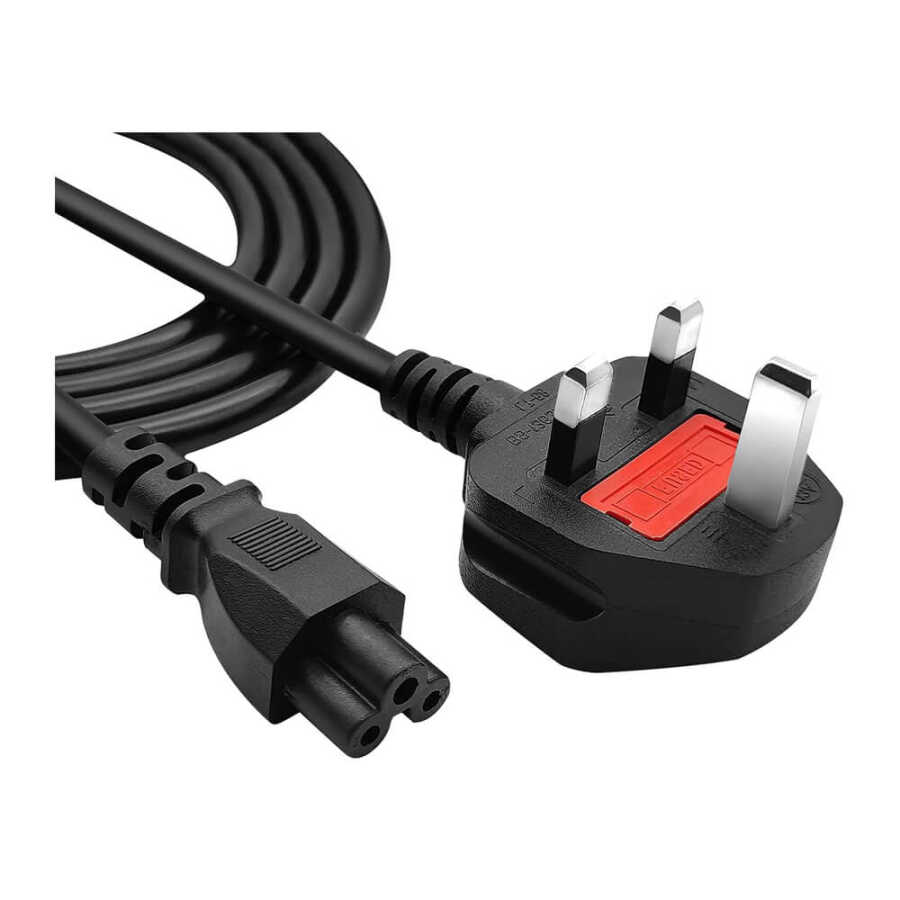 İngiliz C5 Yonca Power Kablosu - UK İngiltere Notebook Pc Güç Kablosu - 1.8m