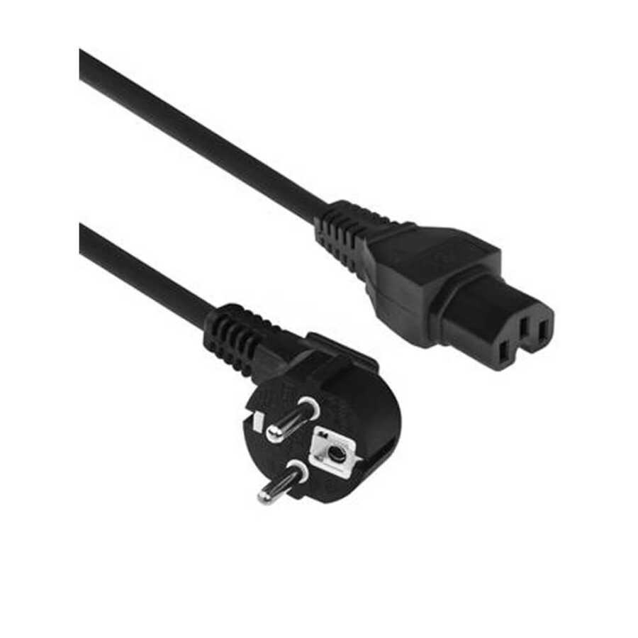 C15 Power Kablosu IEC-C15 Oluklu Güç Kablosu - C15 Oyuklu Power Kablo - 1.8 mt
