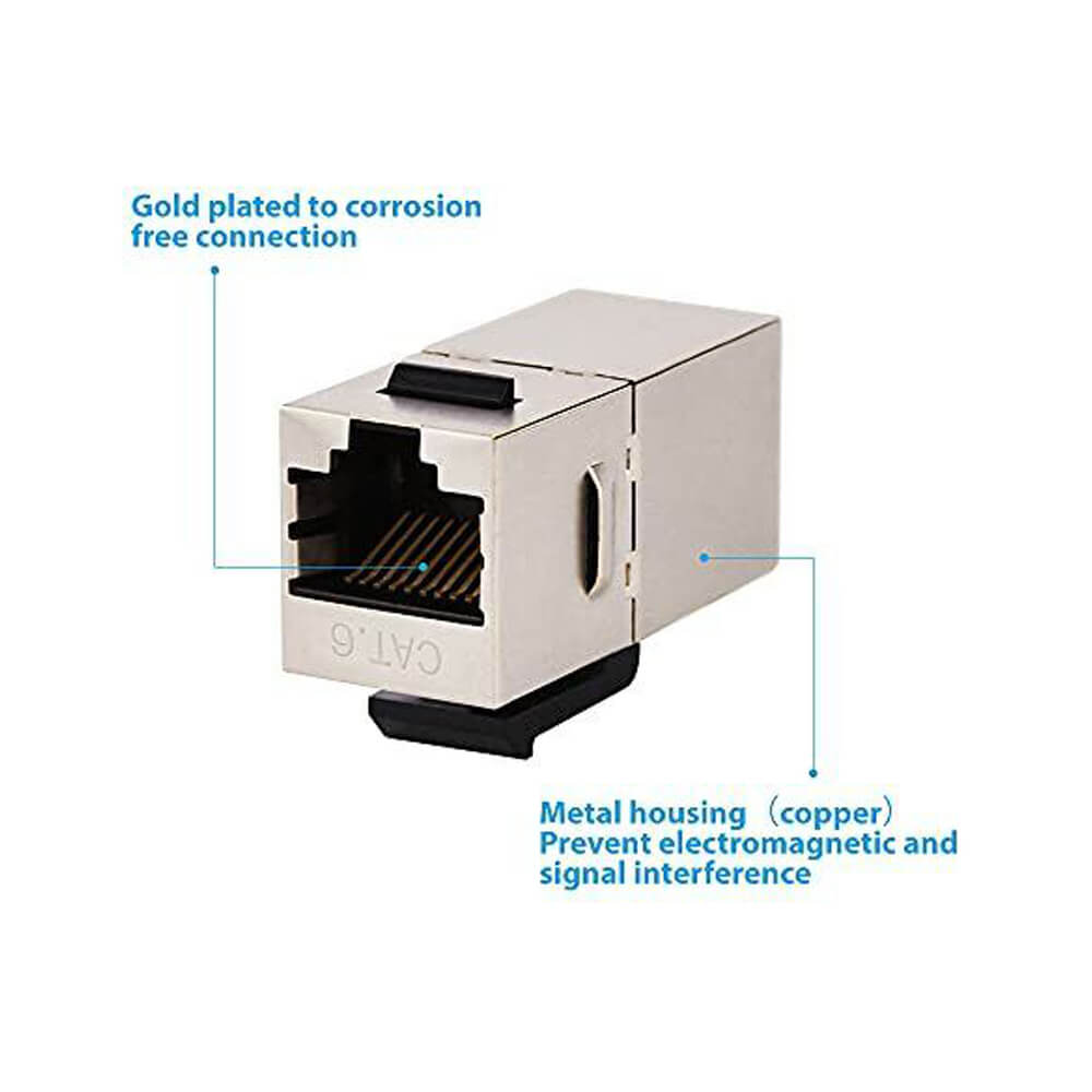 Cat6 Metal Keystone Jack RJ45 Kablo Birleştirici Uzatma