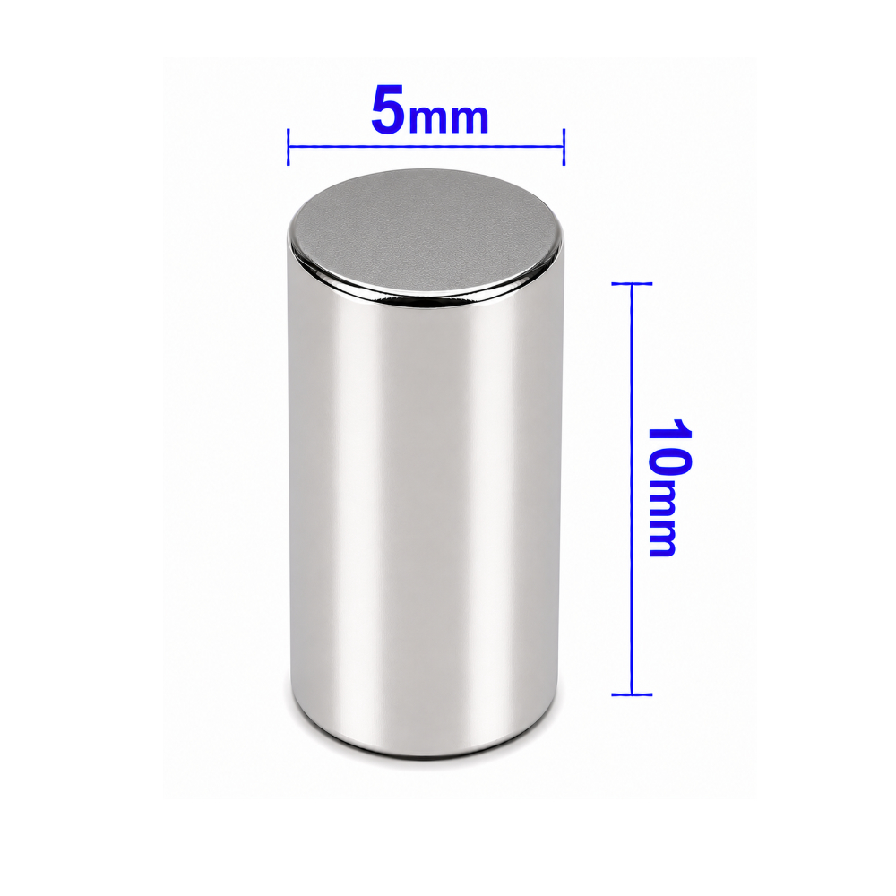 5x10mm Neodyum Mıknatıs Neodim Magnet Yuvarlak