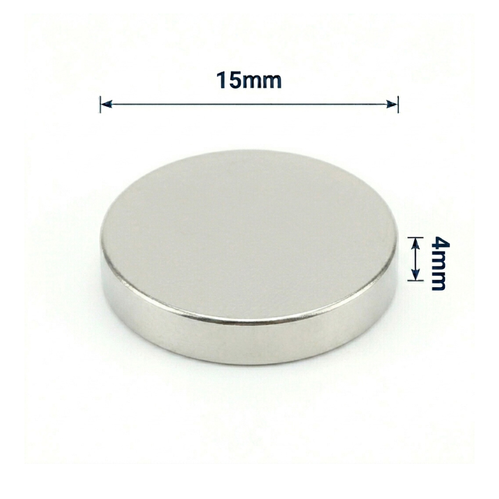 15x4mm Neodyum Mıknatıs Neodim Magnet Yuvarlak