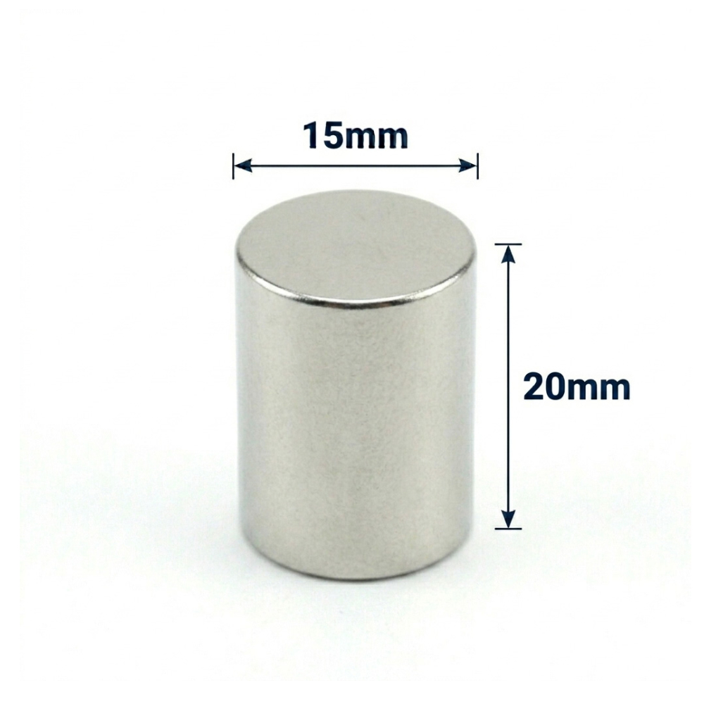 15x20mm Neodyum Mıknatıs Neodim Magnet Yuvarlak