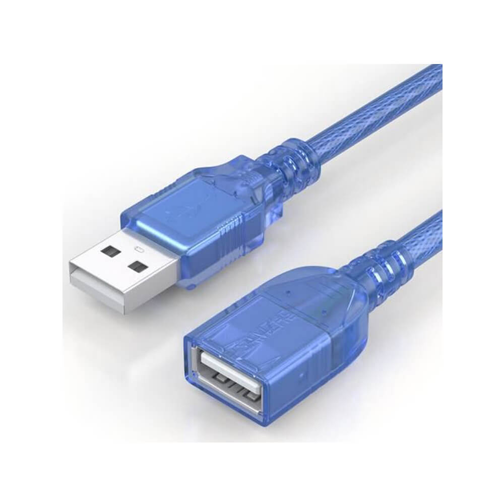 Usb Uzatma Kablosu 10 Metre Uzatıcı Dişi Erkek Filtreli Mavi 10Mt