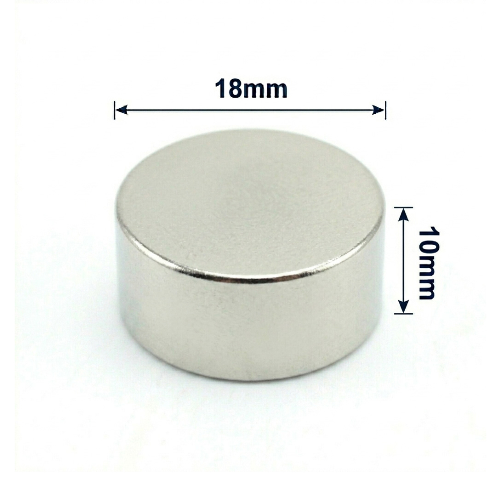 18x10mm Neodyum Mıknatıs Neodim Magnet Yuvarlak