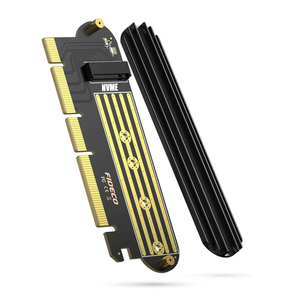 M.2 NVMe (M-Key) to PCI-E 4.0 X16 Soğutuculu Genişletme Kartı