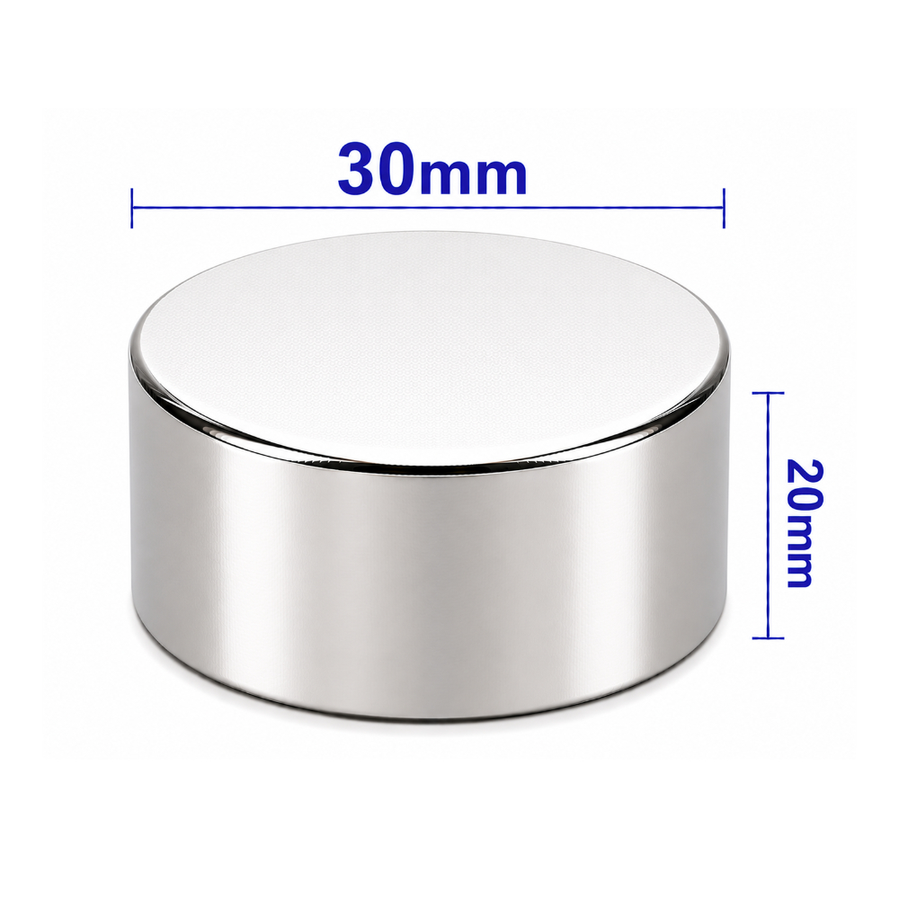 30x20mm Neodyum Mıknatıs Neodim Magnet Yuvarlak