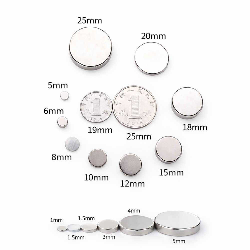 40x5mm Neodyum Mıknatıs Neodim Magnet Yuvarlak