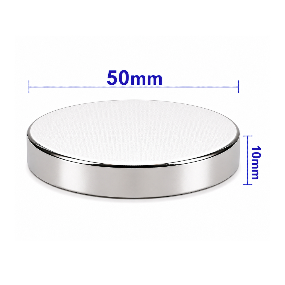 50x10mm Neodyum Mıknatıs Neodim Magnet Yuvarlak