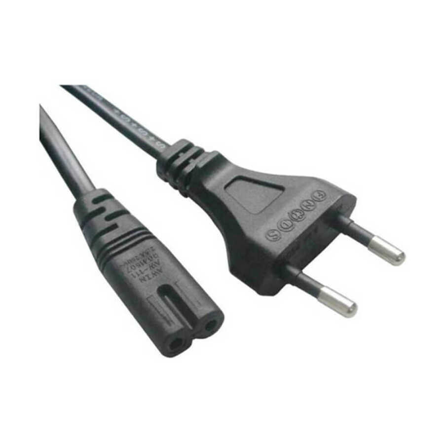 Teyp Fişi - Notebook Adaptör Işıldak Power Güç Kablosu 2 Pin