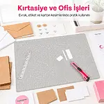 A3 Kesim Matı - Kesme Matı - Kesim Altlığı - Kesim Tablası - 45x30cm - Gri