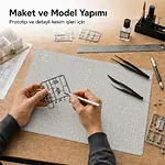 A3 Kesim Matı - Kesme Matı - Kesim Altlığı - Kesim Tablası - 45x30cm - Gri