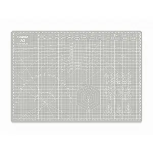 A3 Kesim Matı - Kesme Matı - Kesim Altlığı - Kesim Tablası - 45x30cm - Gri