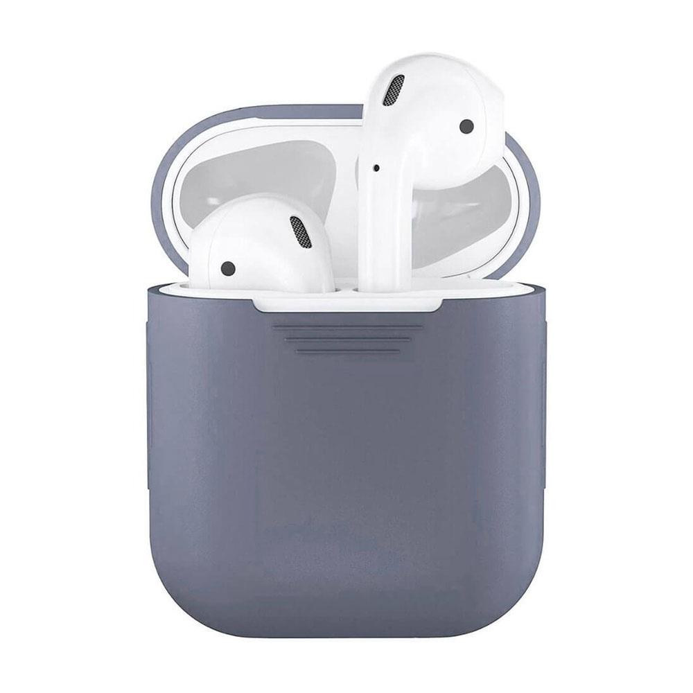 Apple Airpods 1. Ve 2. Nesil Uyumlu Silikon Koruma Kılıfı - Silikon Koruyucu Kılıf - Lavanta - AP1