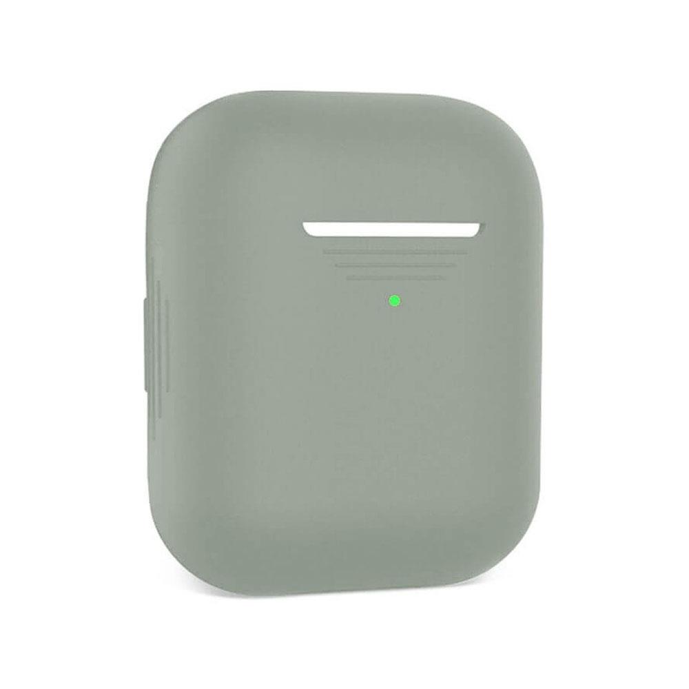 Apple Airpods 1. Ve 2. Nesil Uyumlu Silikon Koruma Kılıfı - Silikon Koruyucu Kılıf - Gri - AP1