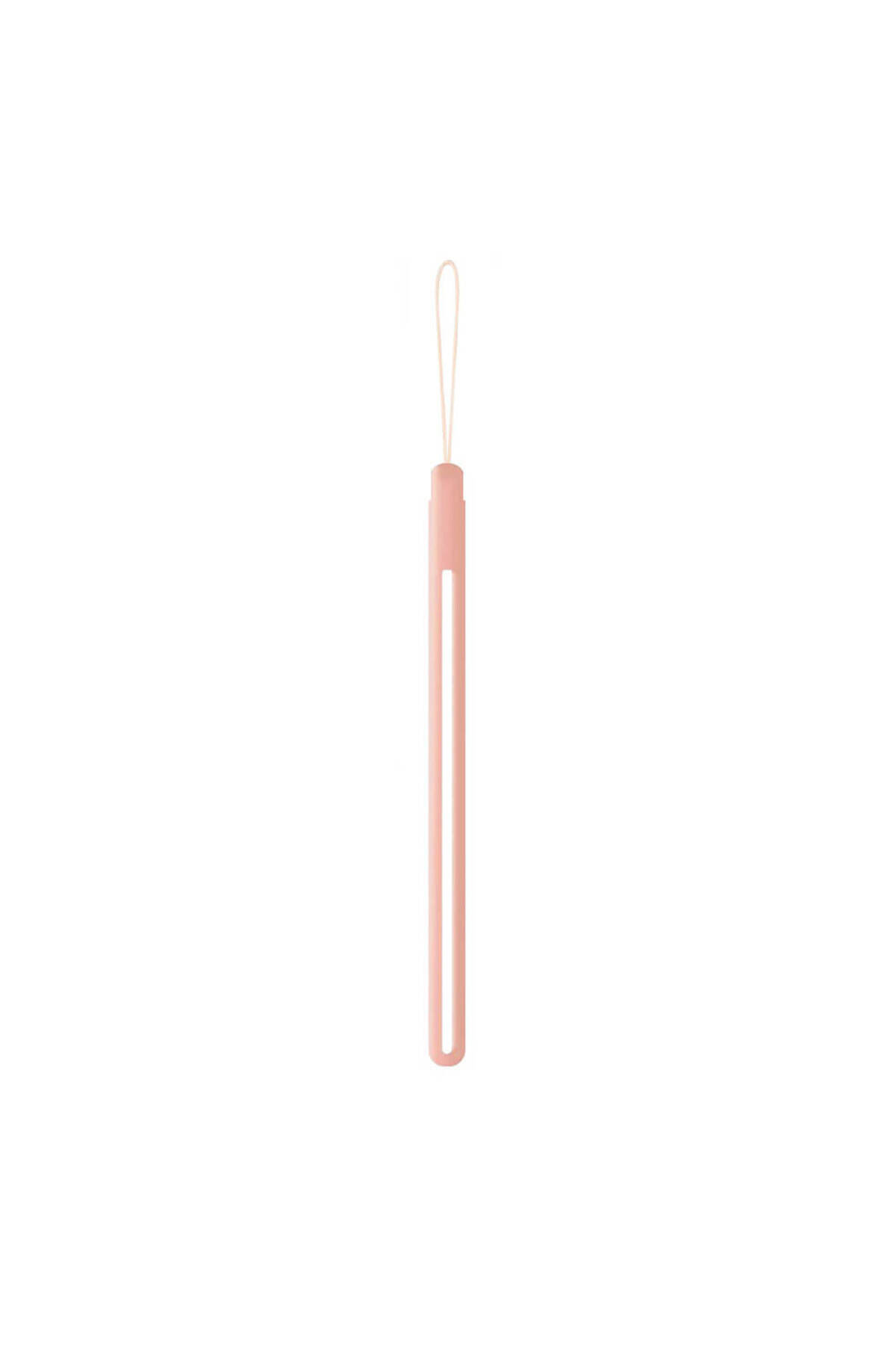 Silikon Airpods Kulaklık Usb Mp3 Kamera Telefon Tablet Taşıma İpi - 20cm - Pembe - AP13