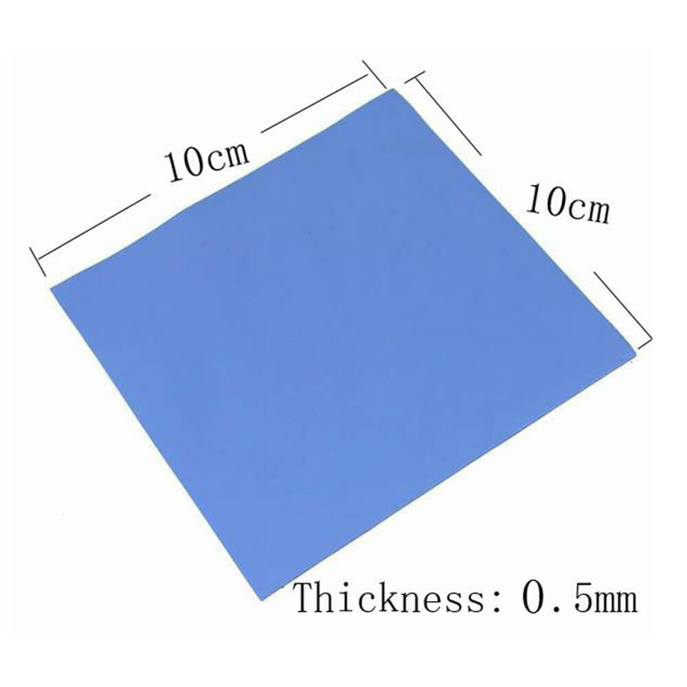 0.5mm 100x100mm Chipset Soğutucu Termal Pad Cep Telefonu Notebook Ps4 Ps5 Mavi 3.6w/mK