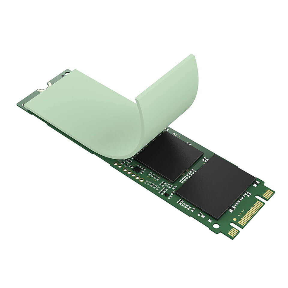 0.5mm 22x70mm Termal Pad M2 Ssd Chipset Soğutucu 7x2cm Silikon İletken Yeşil 6w/mk - TP27