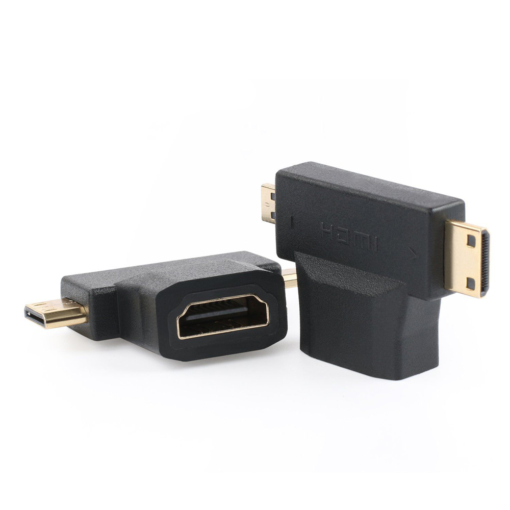 Mini Hdmı Micro Hdmı Ve Hdmı Çevirici Dönüştürücü Adaptör 3 In 1