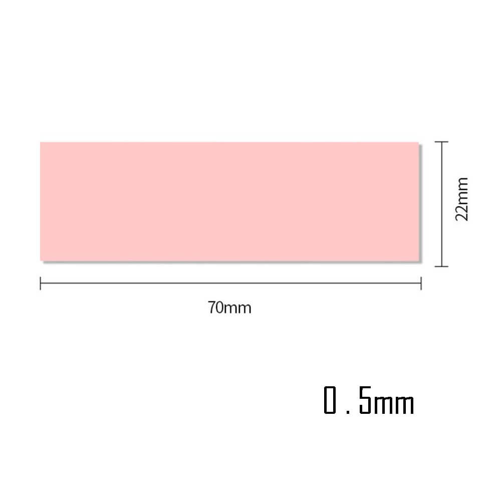 0.5mm 22x70mm Termal Pad M2 Ssd Chipset Soğutucu 7x2cm Yüksek İletken Pembe 9w/mk - TP29