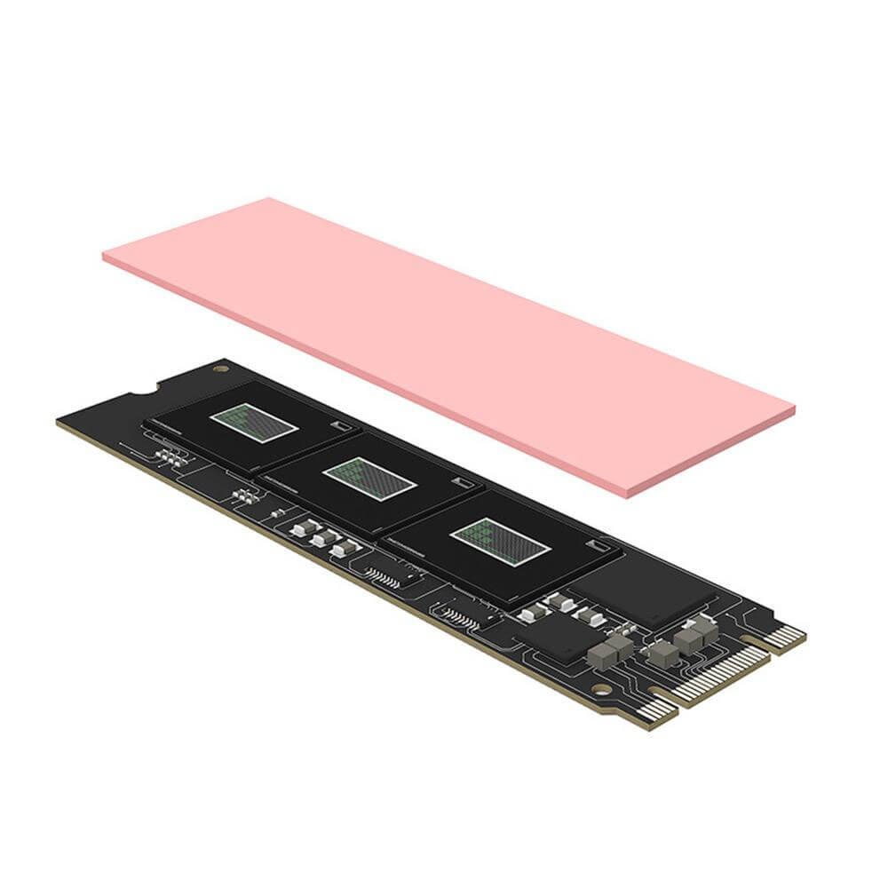 0.5mm 22x70mm Termal Pad M2 Ssd Chipset Soğutucu 7x2cm Yüksek İletken Pembe 9w/mk - TP29