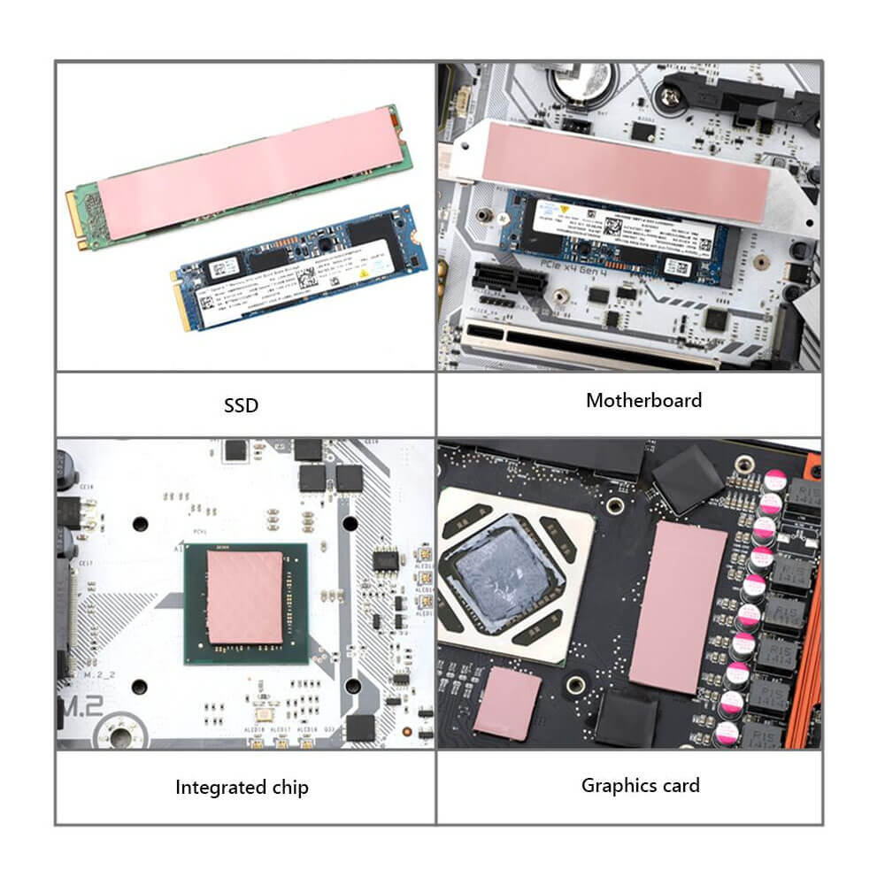 0.5mm 22x70mm Termal Pad M2 Ssd Chipset Soğutucu 7x2cm Yüksek İletken Pembe 9w/mk - TP29