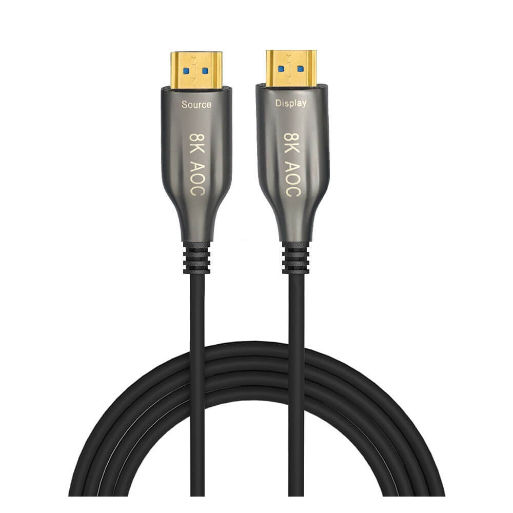 8K 4K 60Hz HDMI 2.0 2.1 Fiber Optik AOC UHD Hdmi Kablosu - 50m