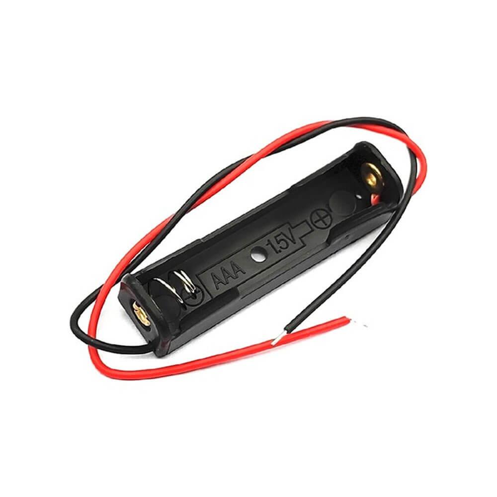 1'li Aa Kalem Pil Kutusu Yuvası 1.5v Kablolu Kalem Pil Tutucu