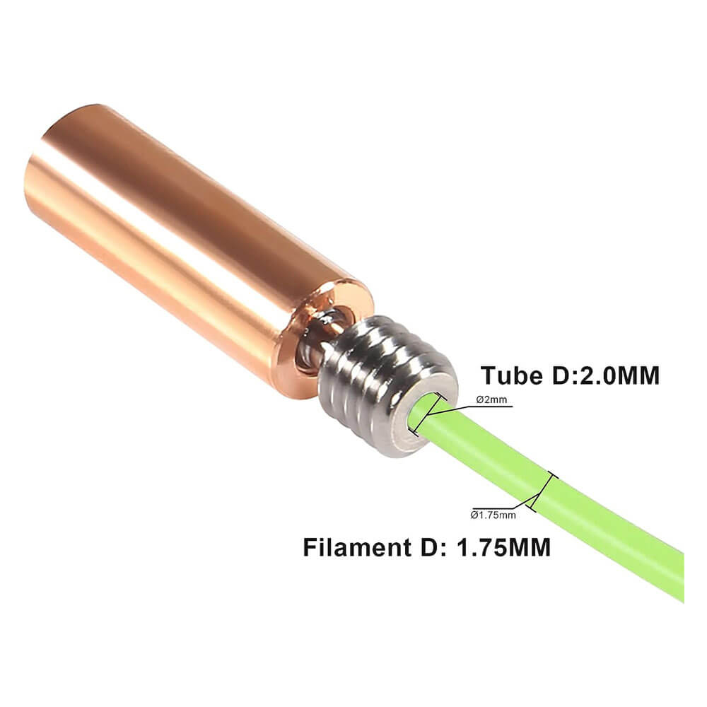 3D Yazıcı Titanyum Alaşımlı Barel Ender3 Hotend 1.75mm Flement Metal Boru MK8 Boğazı M6 Ender3 - GD14