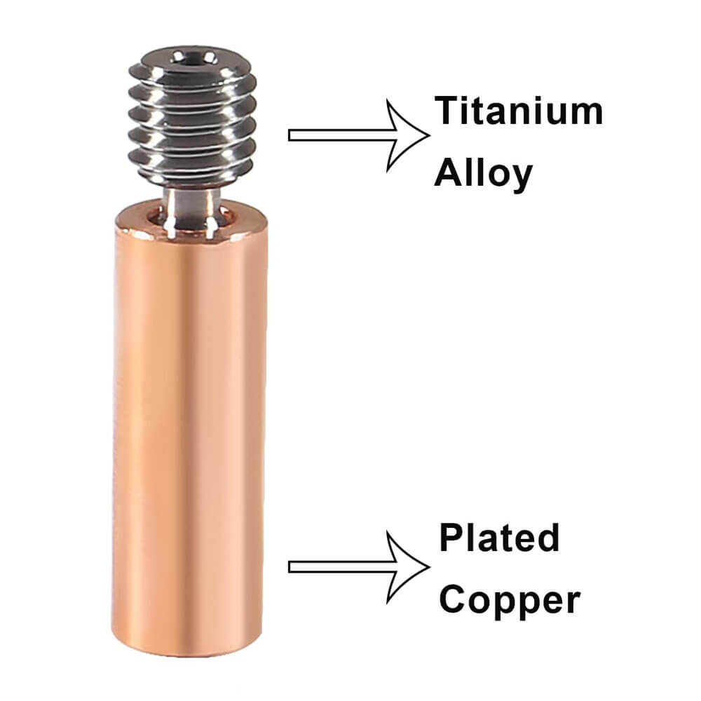 3D Yazıcı Titanyum Alaşımlı Barel Ender3 Hotend 1.75mm Flement Metal Boru MK8 Boğazı M6 Ender3 - GD14