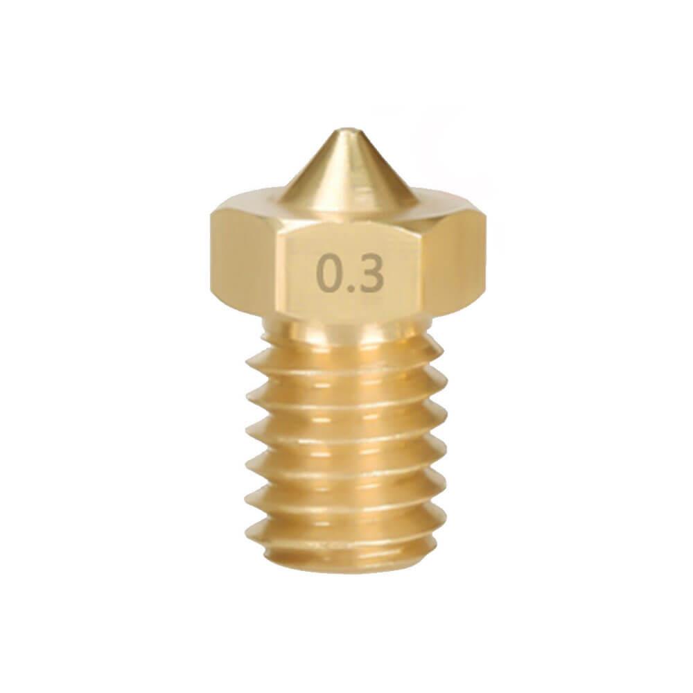 3D Yazıcı Extruder M6 1.75mm/ 0.3mm V5/V6 Pirinç Nozzle Baskı Kafası - GD17