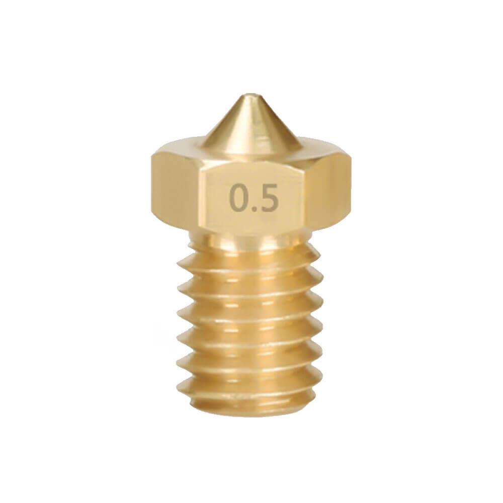 3D Yazıcı Extruder M6 1.75mm/ 0.5mm V5/V6 Pirinç Nozzle Baskı Kafası - GD19