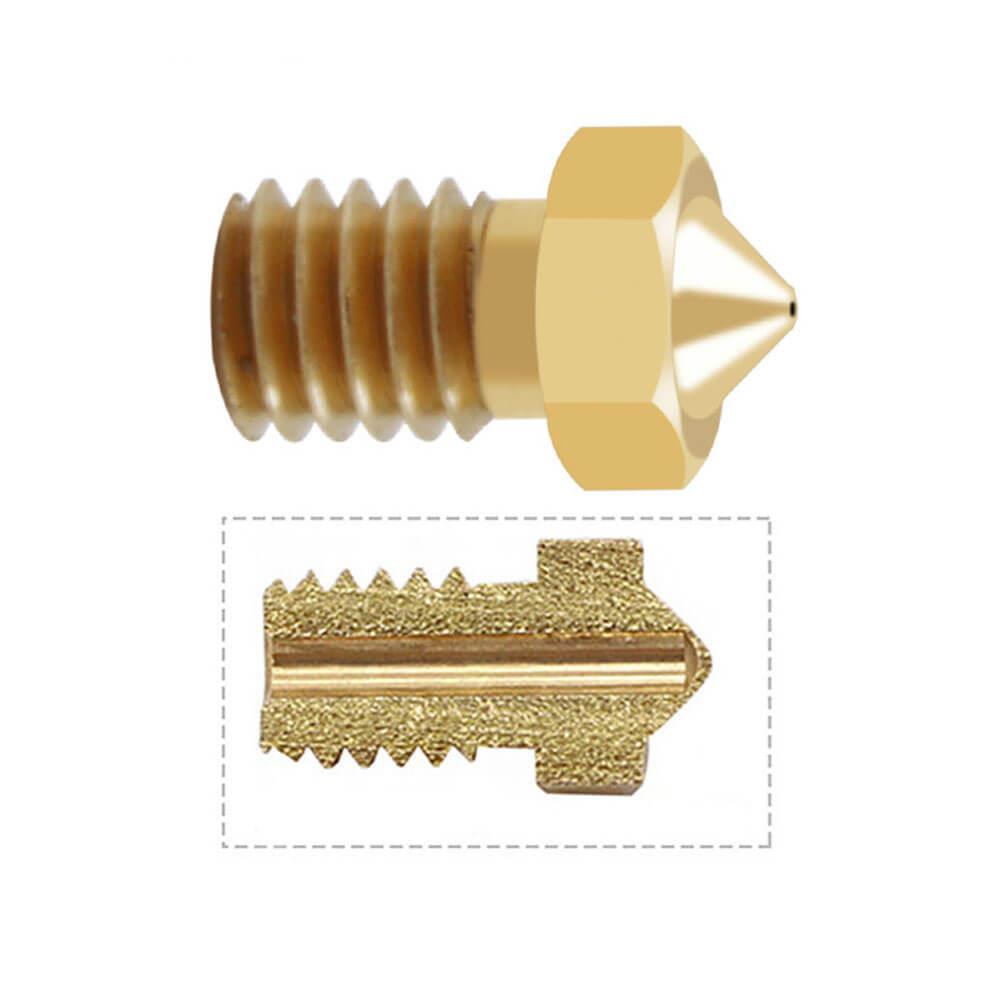 3D Yazıcı Extruder M6 1.75mm/ 0.8mm V5/V6 Pirinç Nozzle Baskı Kafası - GD21