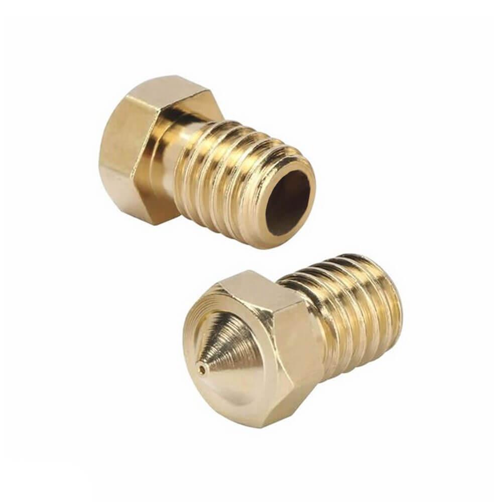 3D Yazıcı Extruder M6 3.0mm/ 0.3mm V5/V6 Pirinç Nozzle Baskı Kafası - GD24