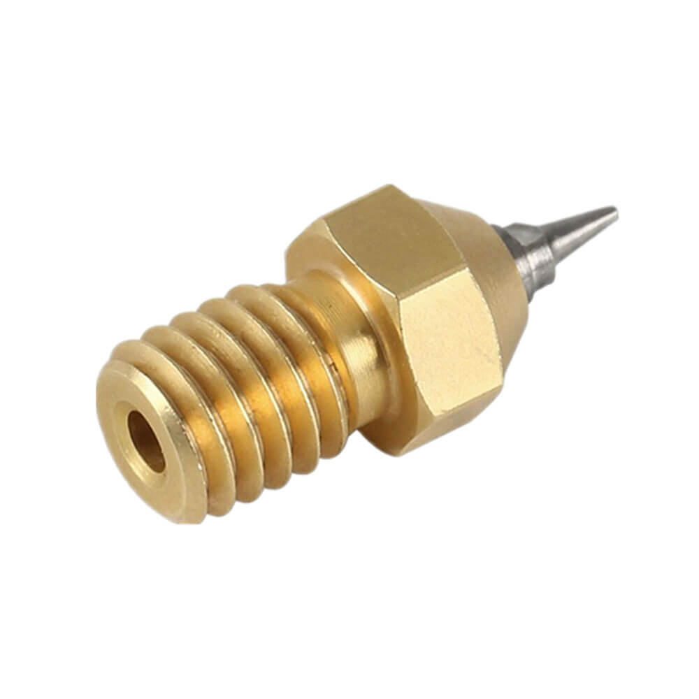 3D Yazıcı Nozzle M6 V5 V6 E3d Paslanmaz Çelik Pirinç MK8 Ekstrüder Memesi Baskı Kafası 0.2mm 1.75mm - GD47