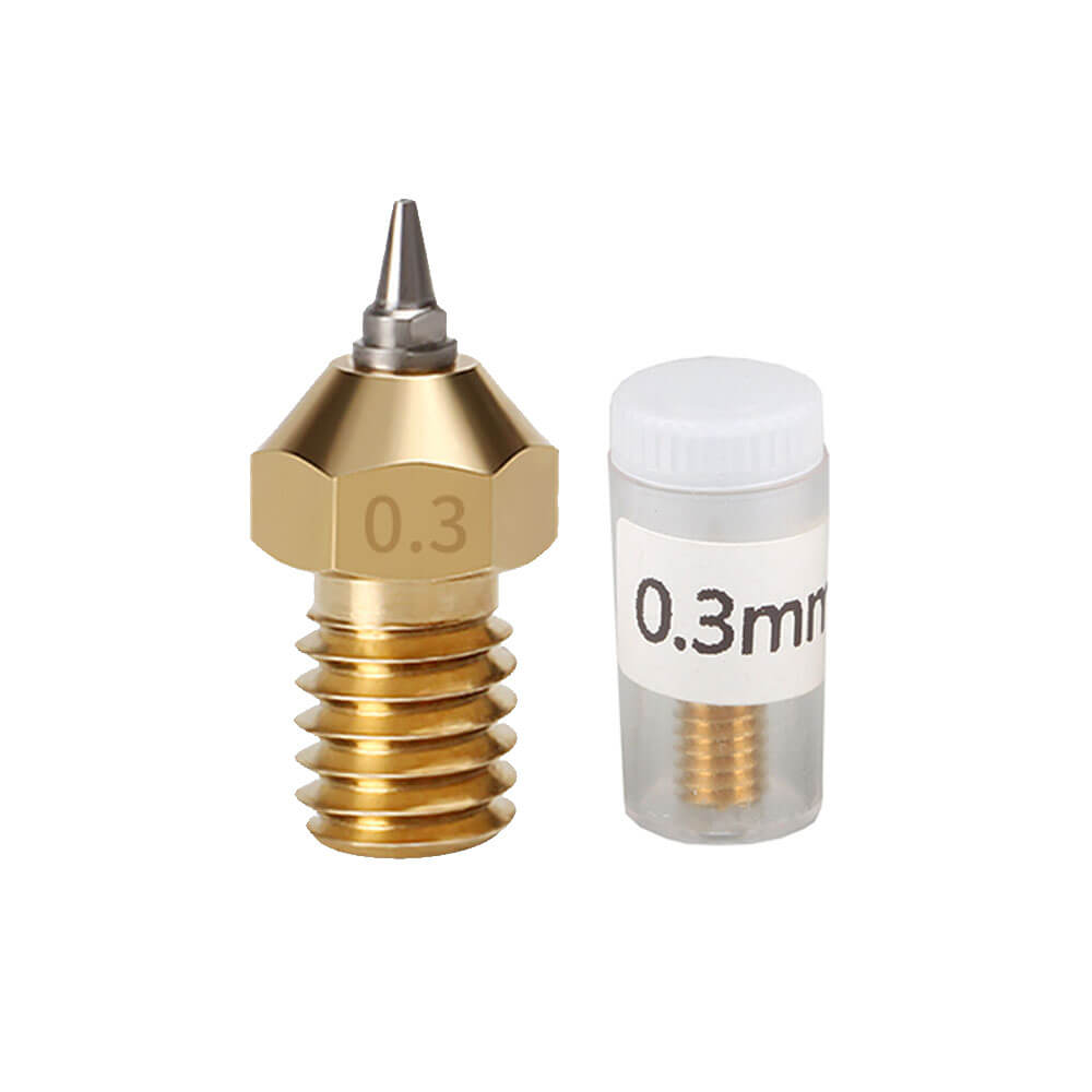 3D Yazıcı Nozzle M6 V5 V6 E3d Paslanmaz Çelik Pirinç MK8 Ekstrüder Memesi Baskı Kafası 0.3mm 1.75mm - GD48