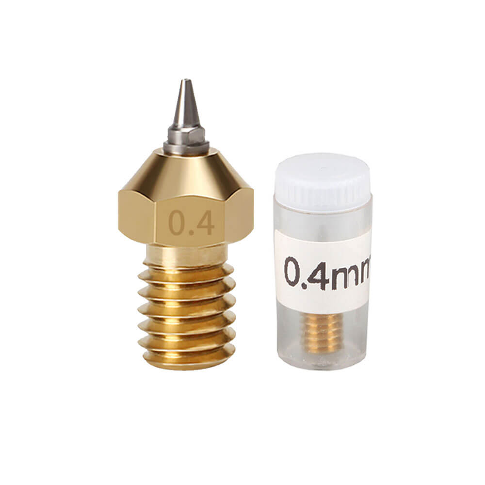 3D Yazıcı Nozzle M6 V5 V6 E3d Paslanmaz Çelik Pirinç MK8 Ekstrüder Memesi Baskı Kafası 0.4mm 1.75mm - GD49