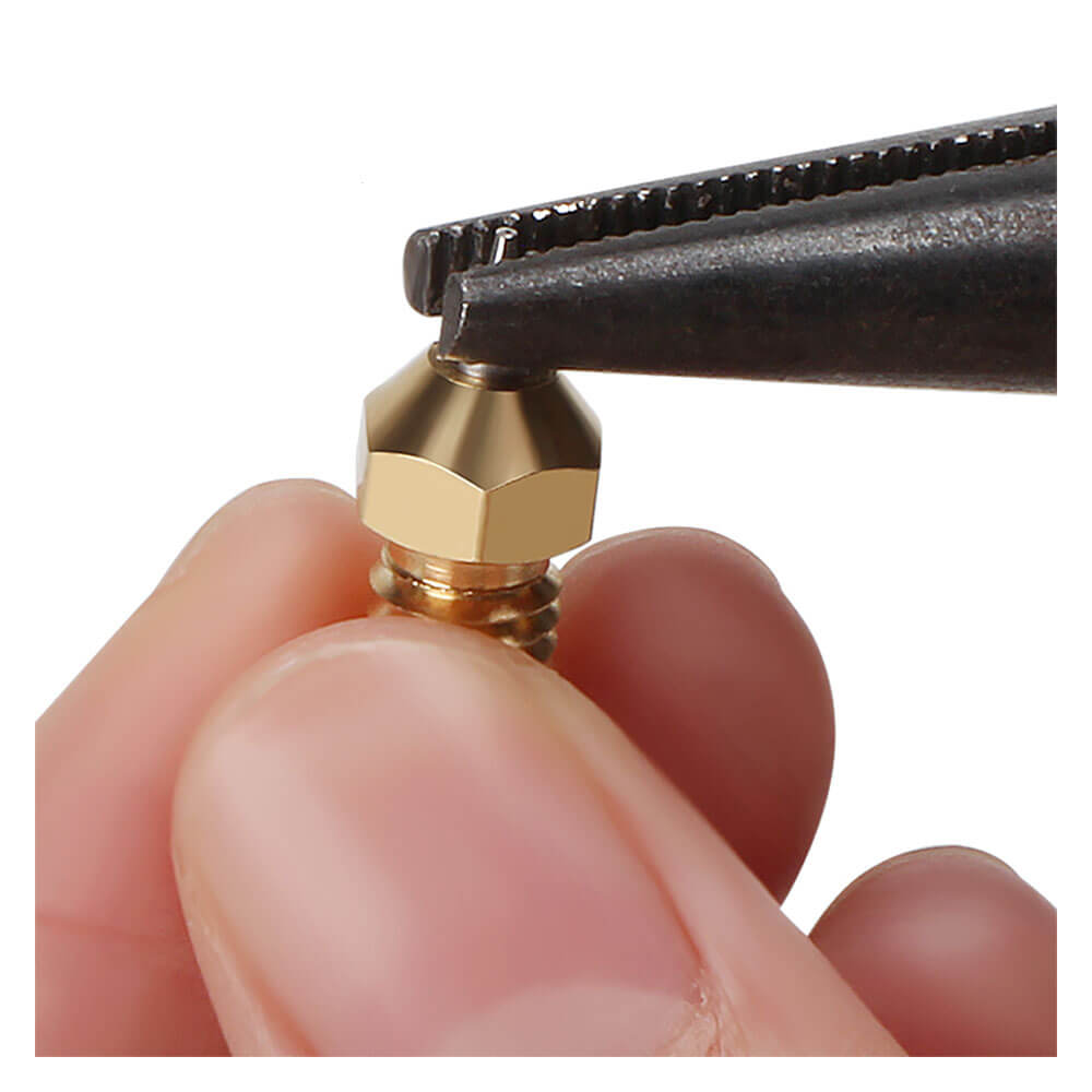 3D Yazıcı Nozzle M6 V5 V6 E3d Paslanmaz Çelik Pirinç MK8 Ekstrüder Memesi Baskı Kafası 0.4mm 1.75mm - GD49