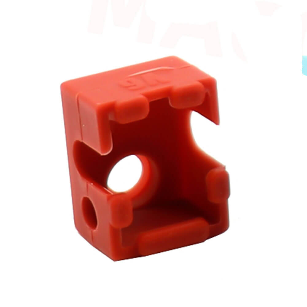 E3D-V6 Geliştirilmiş Alüminyum Isıtıcı Blok Silikon Kılıfı - Kırmızı - GD68