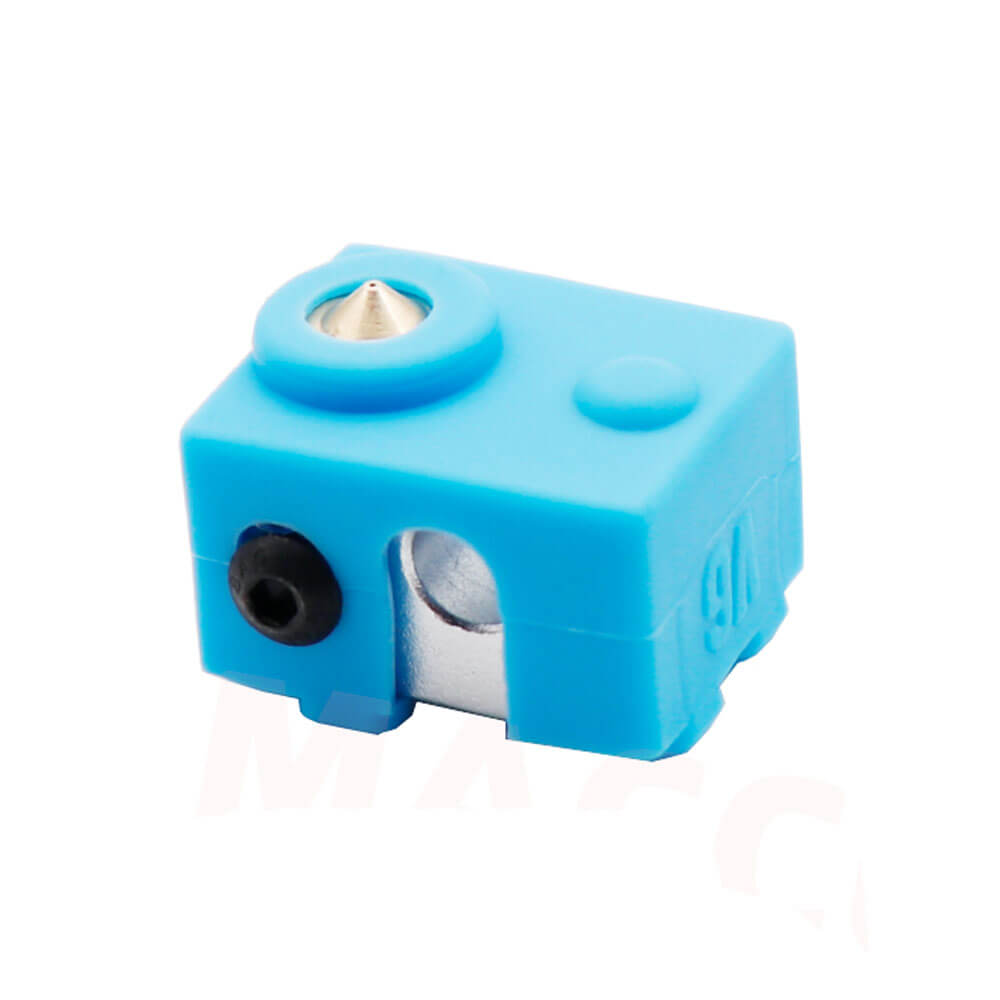E3D-V6 Geliştirilmiş Alüminyum Isıtıcı Blok Silikon Kılıfı - Mavi - GD66
